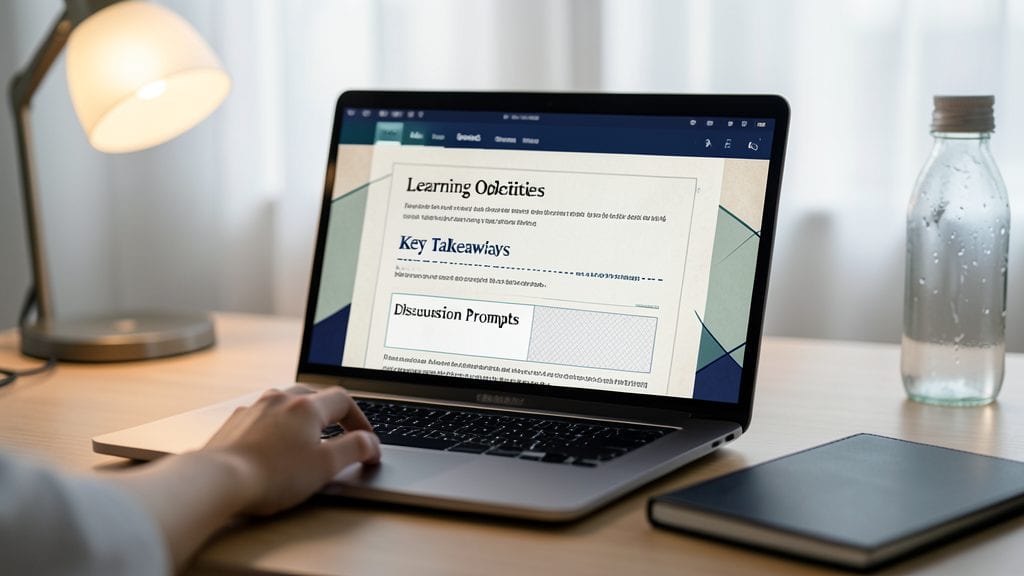 Educational Lecture Slide Template