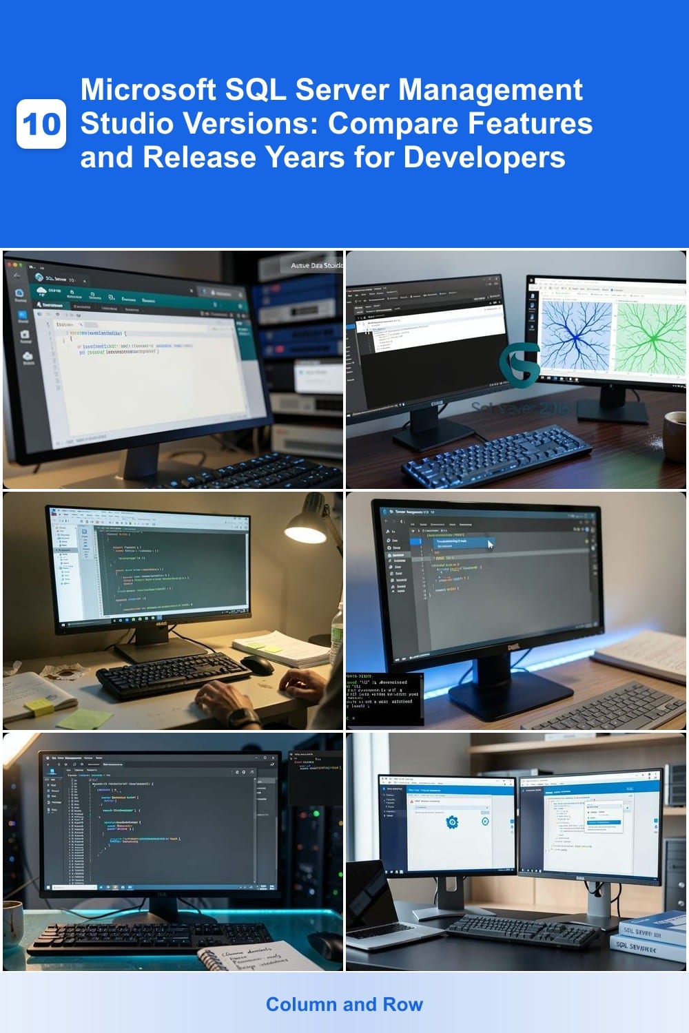 10 Microsoft SQL Server Management Studio Versions: Compare Features and Release Years for Developers